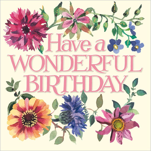 Emma Bridgewater Birthday Flowers Card