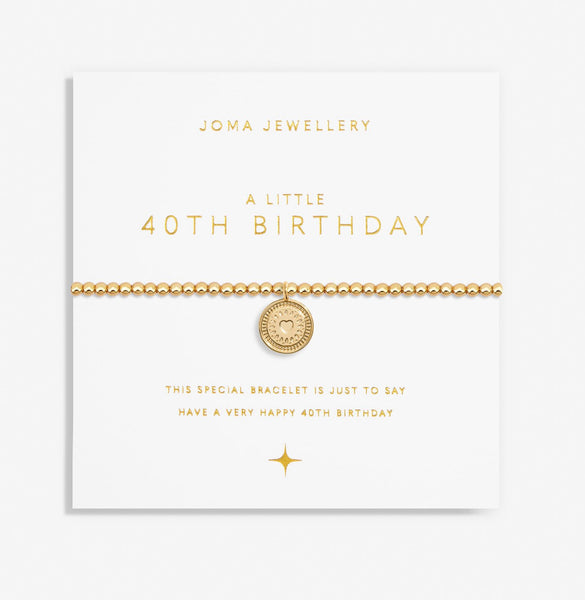 Joma Jewellery A Little '40th Birthday' Bracelet