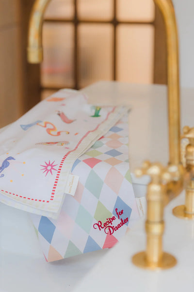 Yvonne Ellen Harlequin Tea Towels - Set Of 2