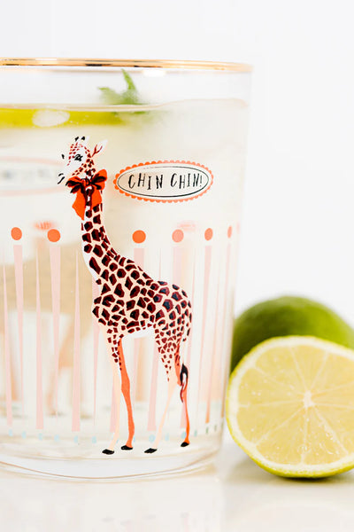 Yvonne Ellen Hi Ball Glass - Giraffe