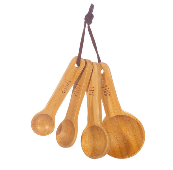 Sass & Belle Bamboo Measuring Spoons - Set Of 4