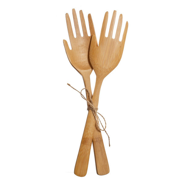 Sass & Belle Hands Bamboo Salad Servers