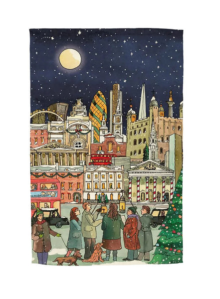 Emma Bridgewater London At Christmas Tea Towel