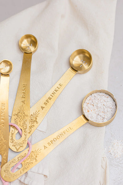 Yvonne Ellen Gold Measuring Spoons