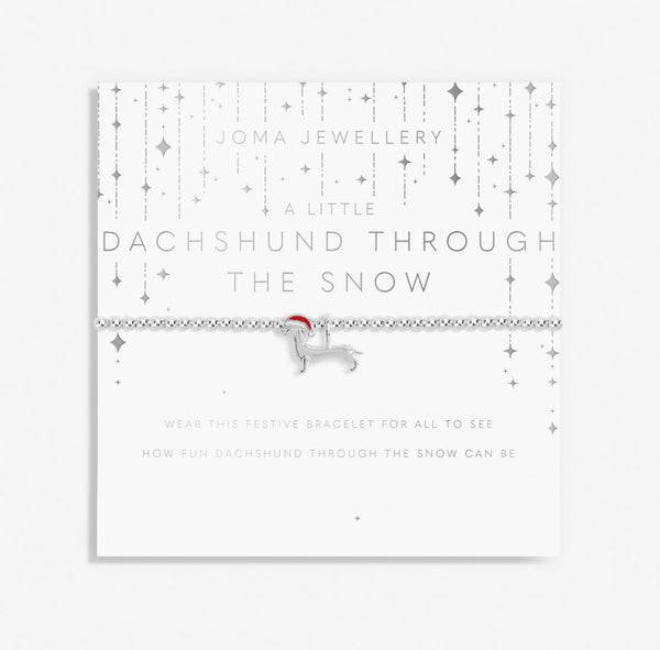 Joma Jewellery A Christmas A Little Children’s 'Dachshund Through The Snow' Bracelet