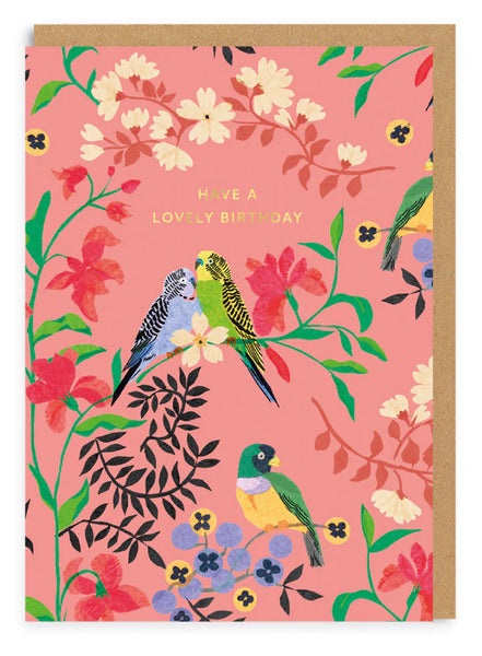 Cath Kidston Have A Lovely Birthday Summer Birds Greeting Card