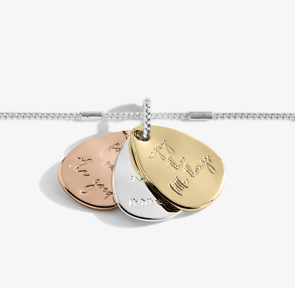 Joma Jewellery Affirmation Discs 'Mindfullness' Bracelet
