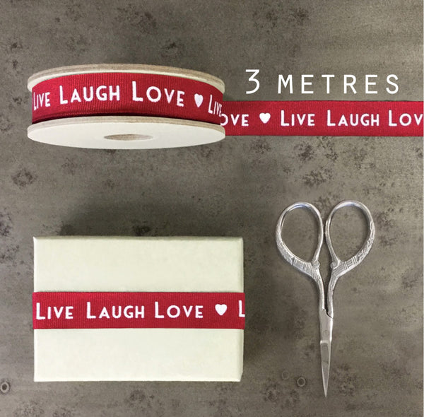 East Of India Ribbon - Live Laugh Love
