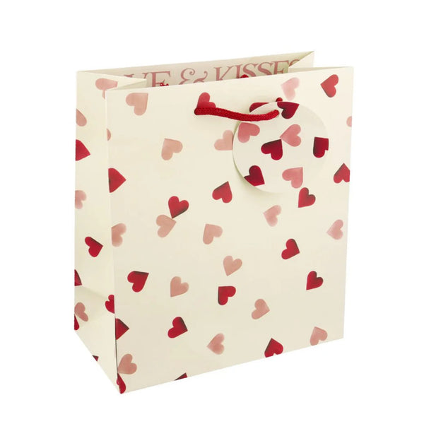 Emma Bridgewater Pink Hearts Medium Gift Bag