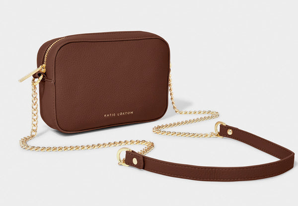 Katie Loxton Millie Mini Crossbody Bag - Chocolate