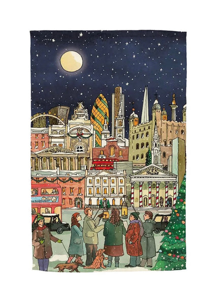 Emma Bridgewater London At Christmas Tea Towel