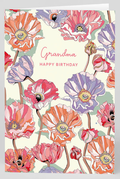 Cath Kidston Poppy Grandma Birthday Card