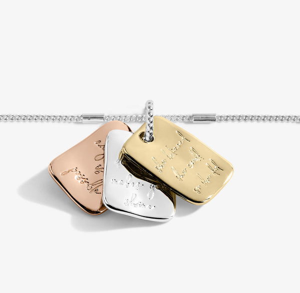 Joma Jewellery Affirmation Discs 'Positivity' Bracelet