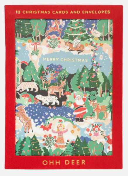 Cath Kidston Christmas Cards - Pack Of 12