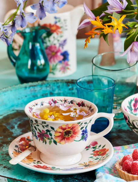 Emma Bridgewater Garden Flowers Large Teacup & Saucer