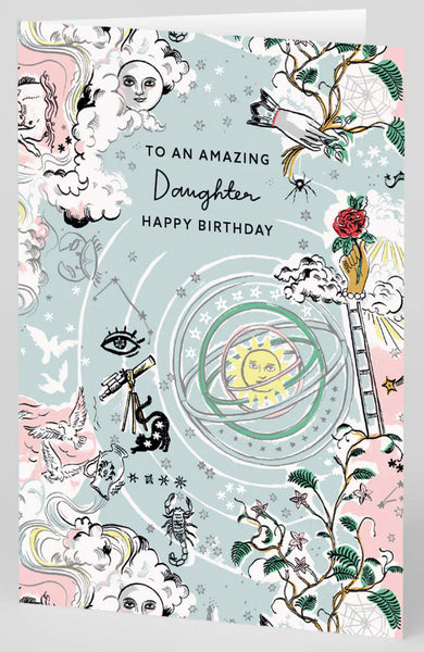 Cath Kidston Celestial Amazing Daughter Birthday Card