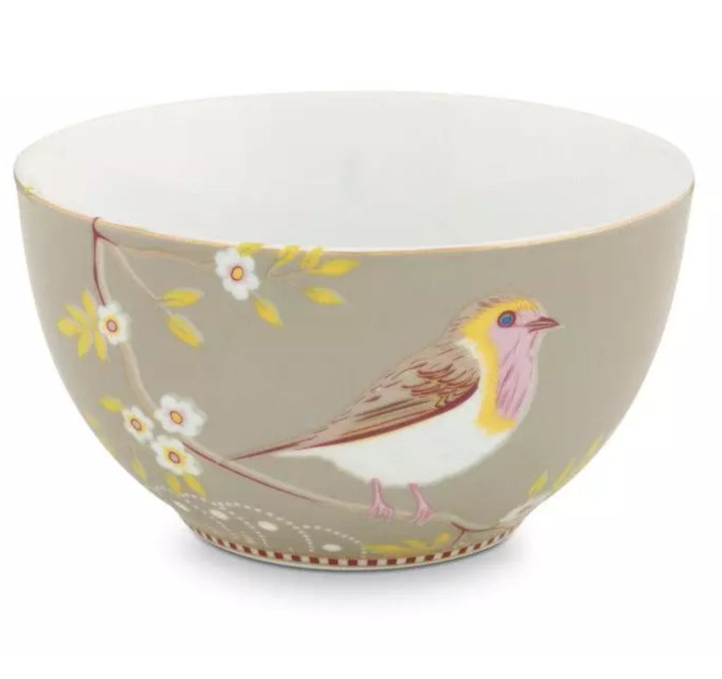 Pip Studio Early Birds Bowl 15 cm - Khaki