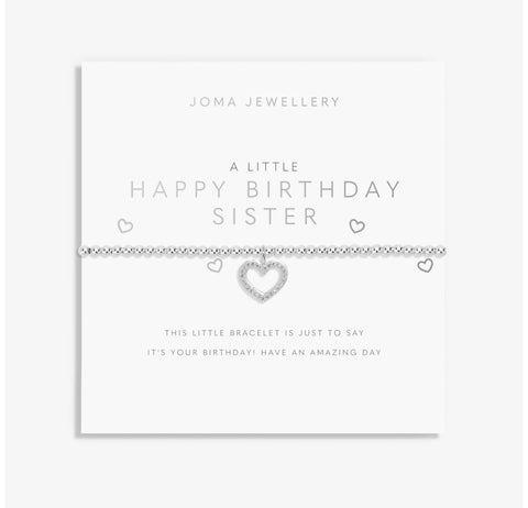 Joma Jewellery 'Happy Birthday Sister' A Little Bracelet