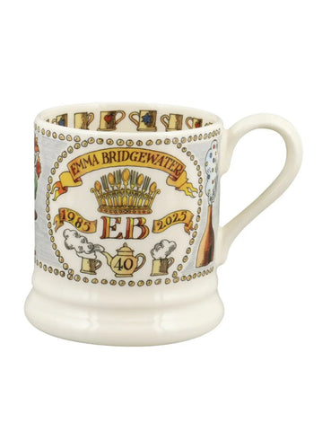 Emma Bridgewater 40 Years 1985-2025 1/2 Pint Mug
