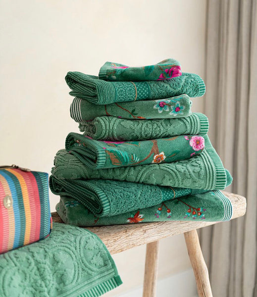 Pip Studio Bath Towel Les Fleurs Green