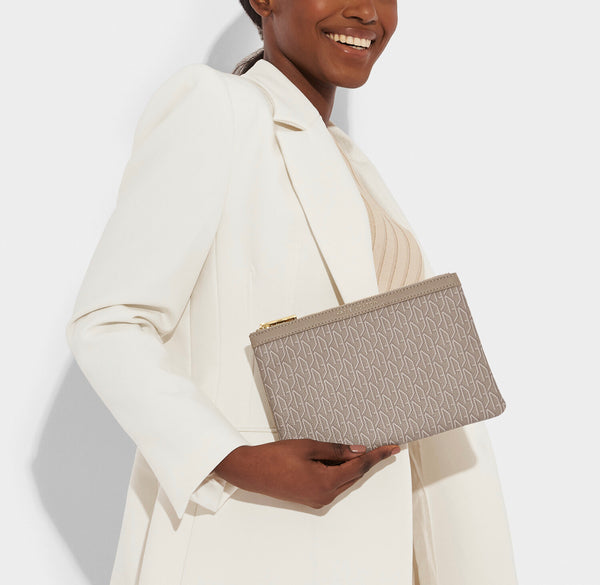 Katie Loxton Signature Pouch - Taupe