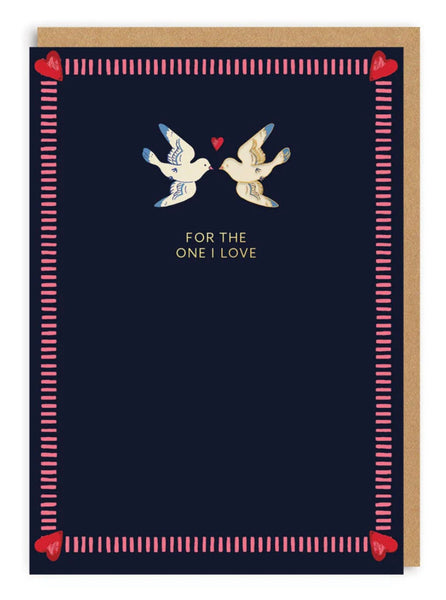 Cath Kidston For The One I Love Doves Enamel Pin Greeting Card