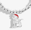 Joma Jewellery Children's Christmas A Little 'Meowy Christmas' Bracelet