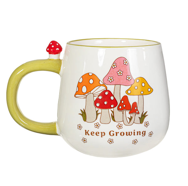 Keep Growing Retro Mushroom Mug