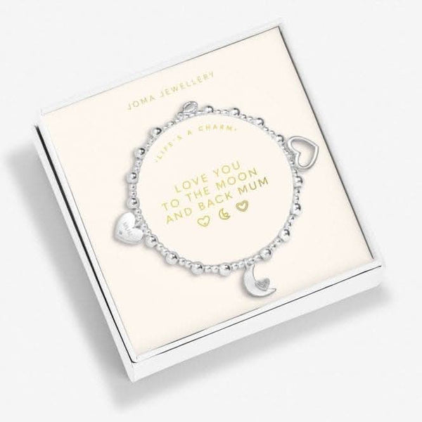 Life's A Charm 'Love You To the Moon Back Mum’ Bracelet