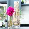 Sara Miller Gold Leaves Single Stem Glass Vase