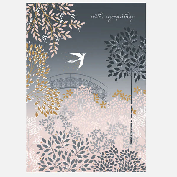 Sara Miller Pagoda Garden Sympathy Card