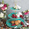 Sara Miller Green Birds 3 Tier Cake Stand