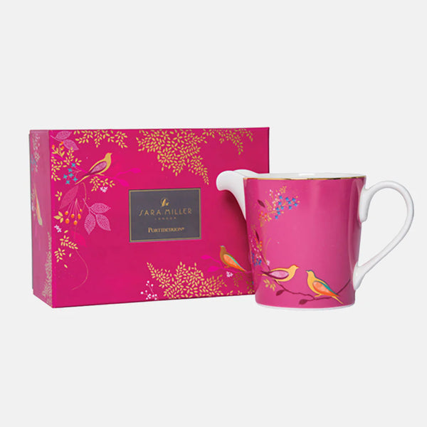 Sara Miller Pink Birds Cream Jug