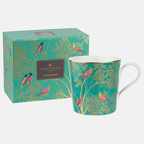 Sara Miller Green Birds Mug