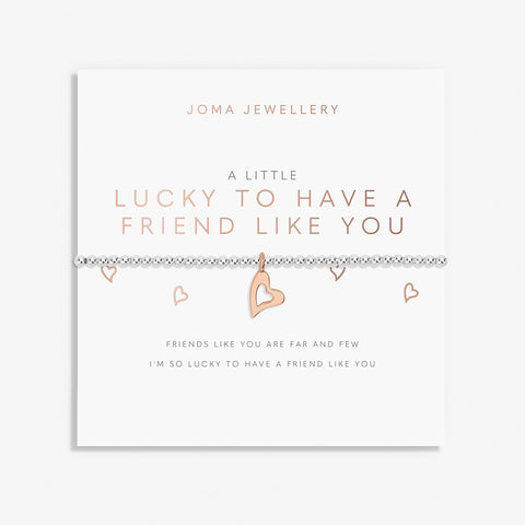 Joma Jewellery 'Lucky To Have A Friend Like You' A Little Bracelet