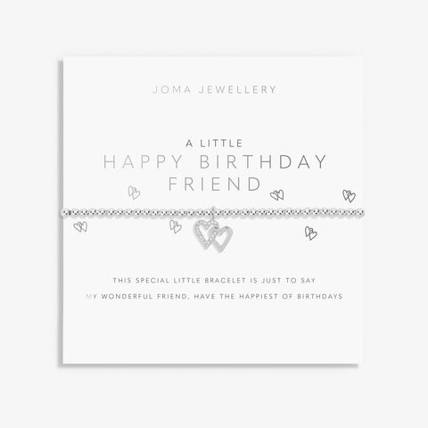 Joma Jewellery 'Happy Birthday Friend' A Little Bracelet