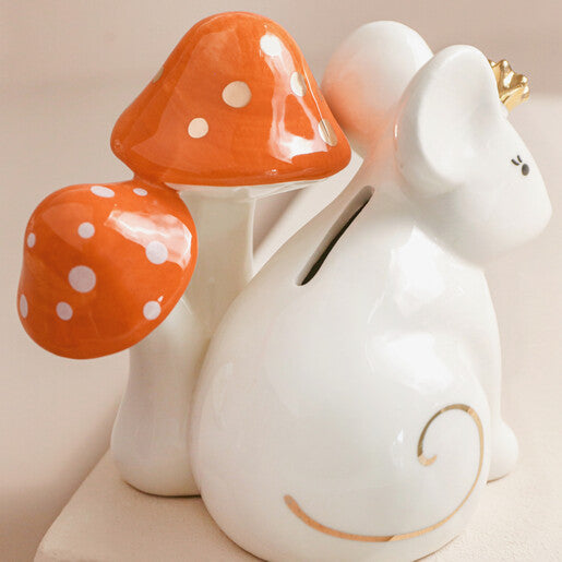 House Of Disaster Secret Garden Mouse Money Box