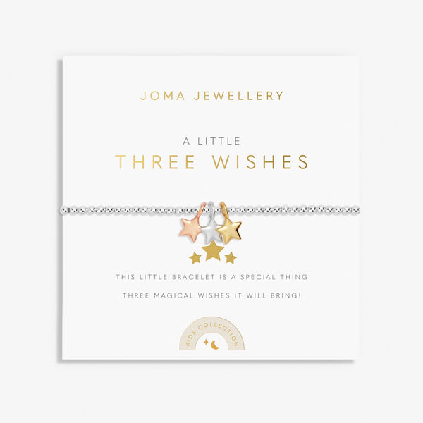 Joma Jewellery Kids' Confetti A Little 'Three Wishes' Bracelet