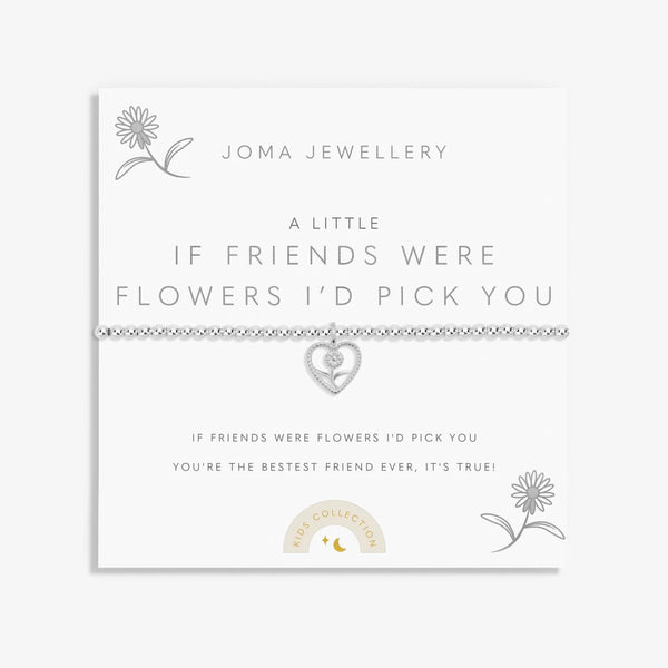 Joma Jewellery Kids' Confetti A Little 'If Friends Were Flowers I'd Pick You' Bracelet