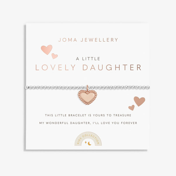 Joma Jewellery Kids' Confetti A Little 'Lovely Daughter' Bracelet