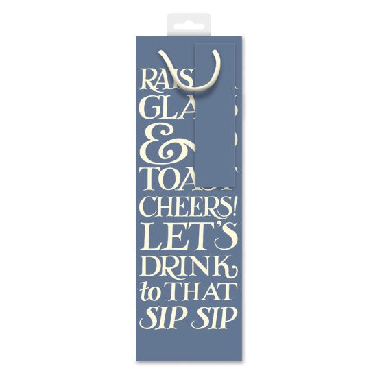Emma Bridgewater Blue Toast Bottle Gift Bag
