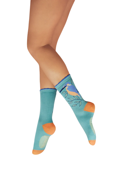 Powder Kingfisher Ankle Socks