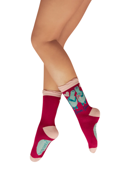 Powder Love You Tortoise Ankle Socks