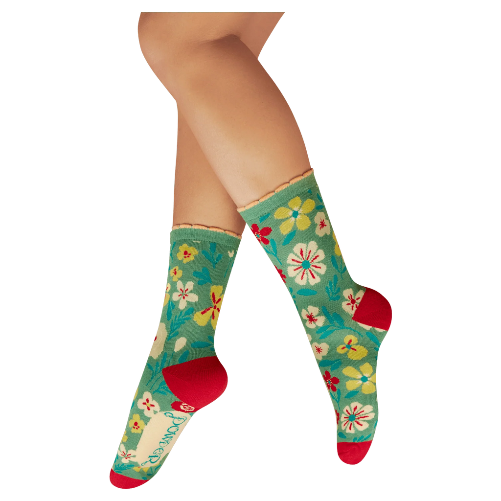 Powder Blooming Lovely Ankle Socks