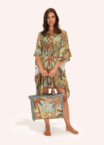 Powder Beach Cover Up - Patterned Palms