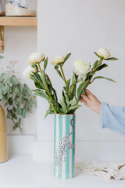 Yvonne Ellen Tall Leopard Vase