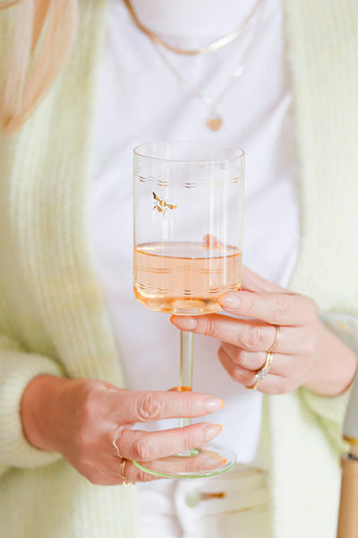 Yvonne Ellen Bee Wine Glasses - Set Of 2