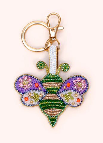 Powder Brilliant Bumblebee Keyring