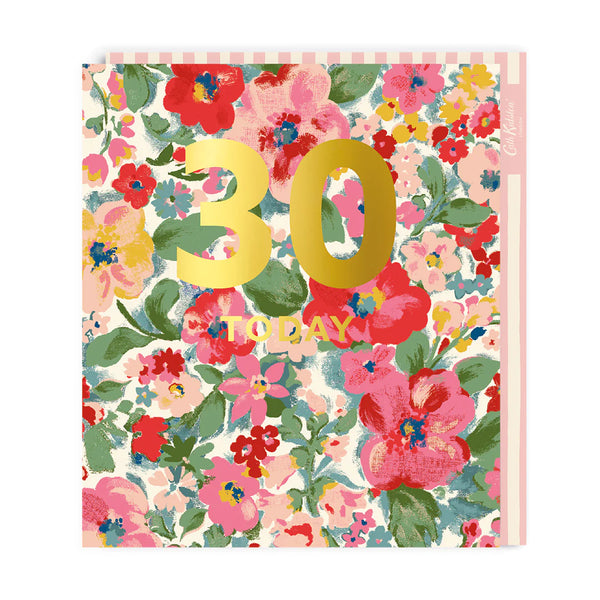 Cath Kidston Large 30th Birthday Greeting Card