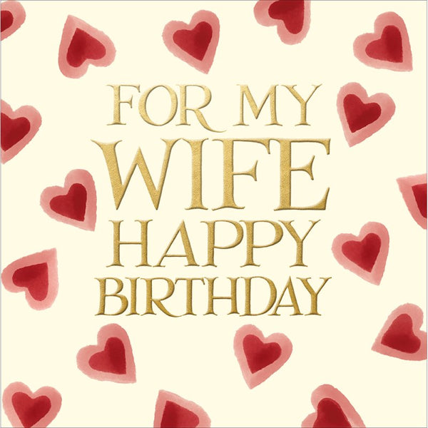 Emma Bridgewater For My Wife Happy Birthday Card